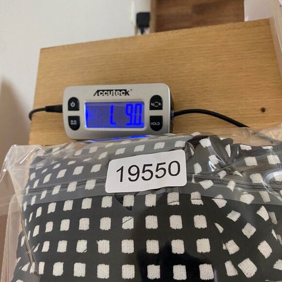 Joseph Ribkoff Jacket Womens 12 Black White Grid Button Mid Length Office Work - Picture 9 of 9